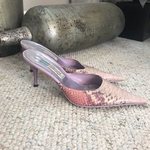 Arnold Churgin Pink/Purple/Cream Slides